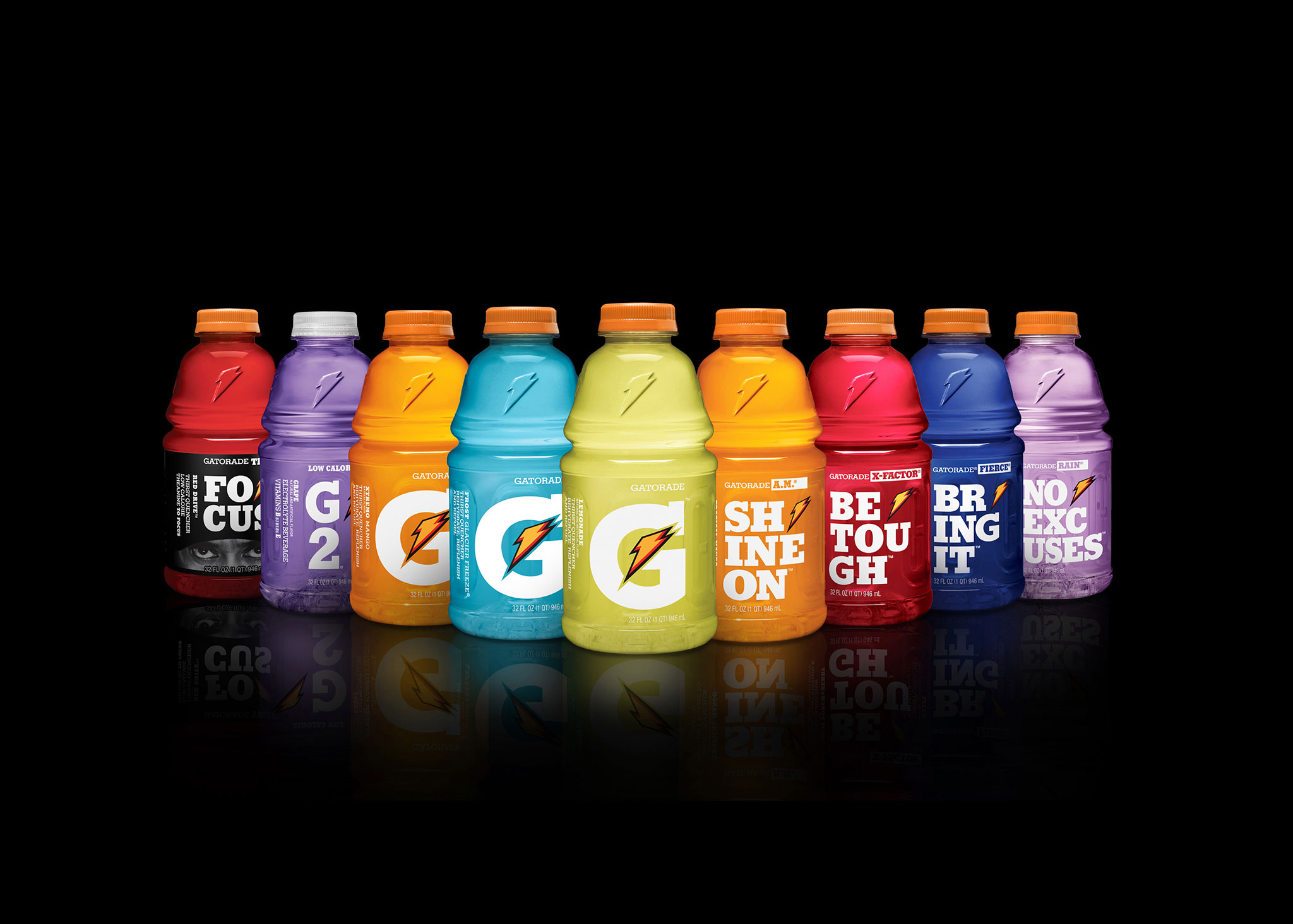 Erik Miller Design Gatorade full line packaging